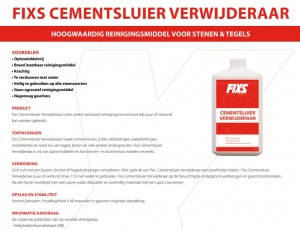 Fix Cementsluier Verwijderaar 1 Ltr. A. van Elk BV